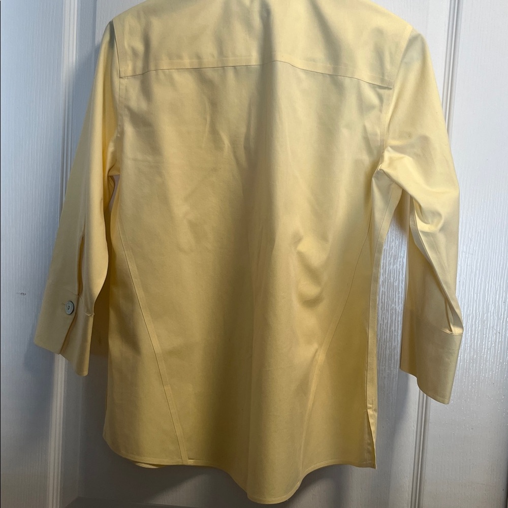 Foxcroft Yellow Women's Blouse - Picture 5 of 6